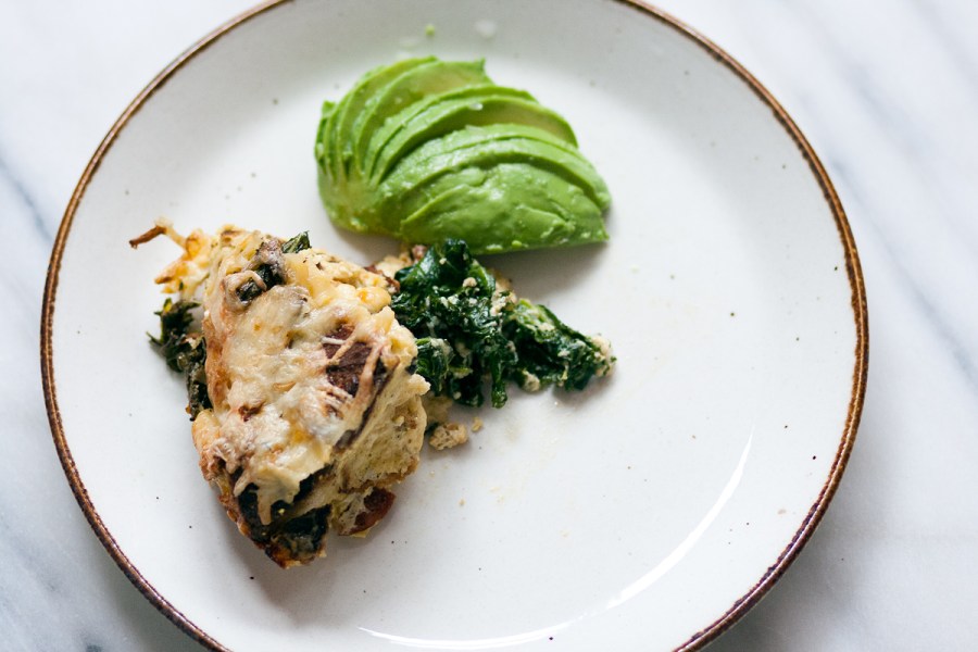 Kale and Chorizo Bread&nbsp;Pudding